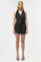 Halia Draped Satin Romper