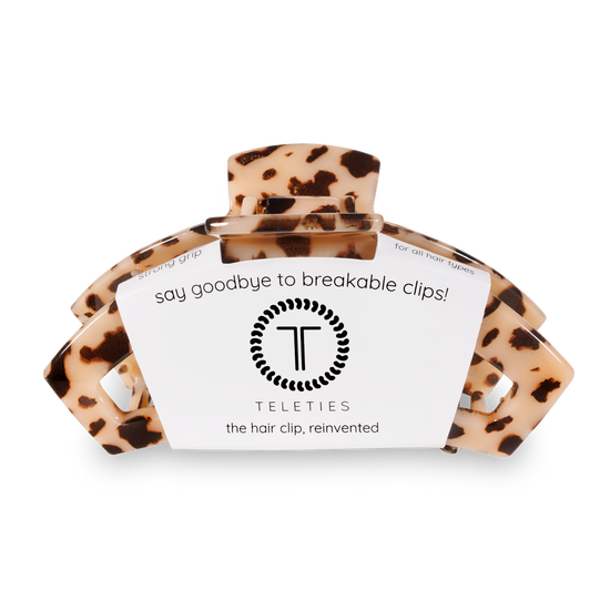 Open Hair Clip | Large | Blonde Tortoise
