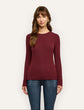 Tess Long Sleeve Tee - Deep Port (PRE-SALE)