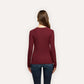 Tess Long Sleeve Tee - Deep Port (PRE-SALE)