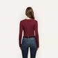 Tess Long Sleeve Tee - Deep Port (PRE-SALE)