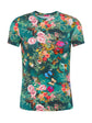 Ressi Fitted Tee - Green Charonda Butterfly