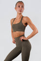 Vitality Pulse® Strappy Racer Bra - Coffee (PRE-SALE)