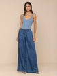 Nica Scoopneck Bodysuit - Blue Mist