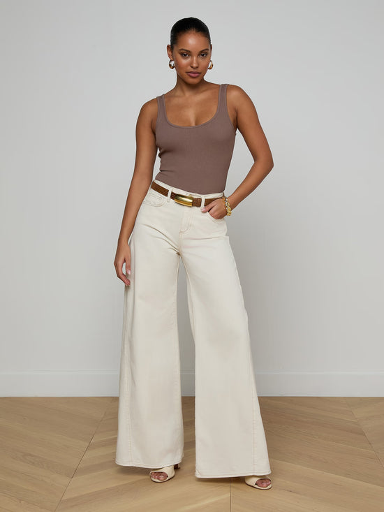Nica Scoopneck Bodysuit - Cardamom
