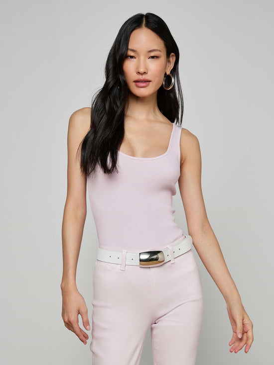 Nica Scoopneck Bodysuit - Icy Lilac