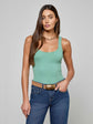 Nica Scoopneck Bodysuit - Malachite Green