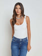 Nica Scoopneck Bodysuit - White