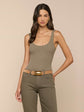 NICA SCOOPNECK BODYSUIT - SMOKEY OLIVE