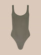 NICA SCOOPNECK BODYSUIT - SMOKEY OLIVE