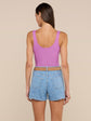 Nica Scoopneck Bodysuit - Vivid Violet