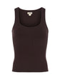 Adira Scoopneck Tank - Coffee Bean
