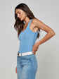 Adira Scoopneck Tank - Allure Blue