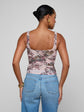 Rasha Shirred Mesh Tank