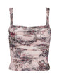Rasha Shirred Mesh Tank
