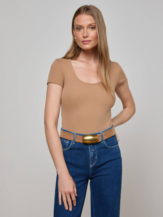 Brynlee Scoopneck Tee