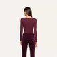 Elara Scoopneck Bodysuit - Deep Sangria (PRE-SALE)