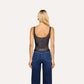 Kalea Mesh Bodysuit - Midnight Multi Lux Paisley
