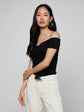 Baliegh Ruched Bodysuit - Black