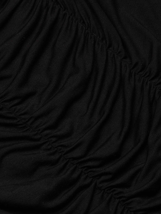 Baliegh Ruched Bodysuit - Black