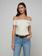 Baliegh Ruched Bodysuit - Vintage White
