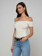Baliegh Ruched Bodysuit - Vintage White