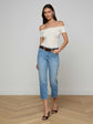 Baliegh Ruched Bodysuit - Vintage White