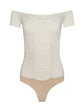 Baliegh Ruched Bodysuit - Vintage White