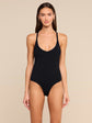 WRENNA RACERBACK BODYSUIT - BLACK