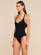 WRENNA RACERBACK BODYSUIT - BLACK