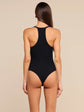 WRENNA RACERBACK BODYSUIT - BLACK