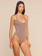 WRENNA RACERBACK BODYSUIT - CARDAMOM