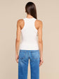 Shania Racerback Tank - White