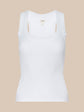 Shania Racerback Tank - White