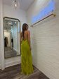 Ruffle Bias Gown