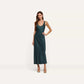 Akiya Satin Maxi Dress - Forest Green (PRE-SALE)