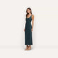 Akiya Satin Maxi Dress - Forest Green (PRE-SALE)