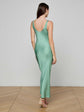 Akiya Satin Tank Dress - Malachite Green
