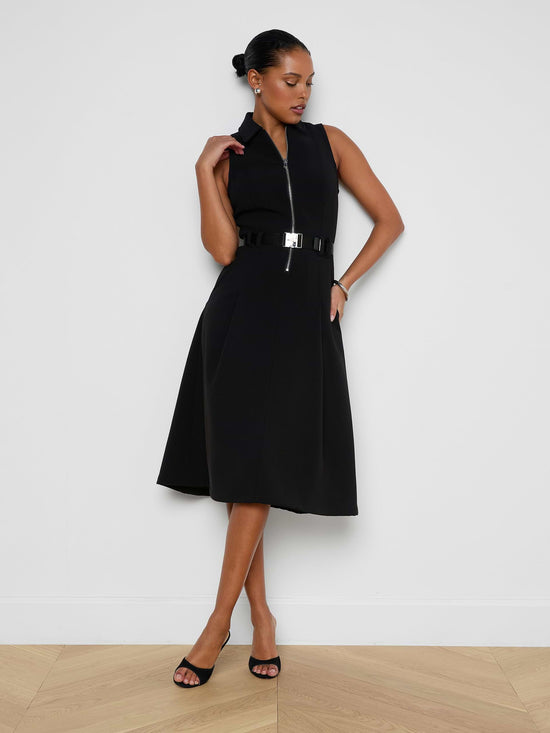 Kylo Poplin Shirt Dress - Black