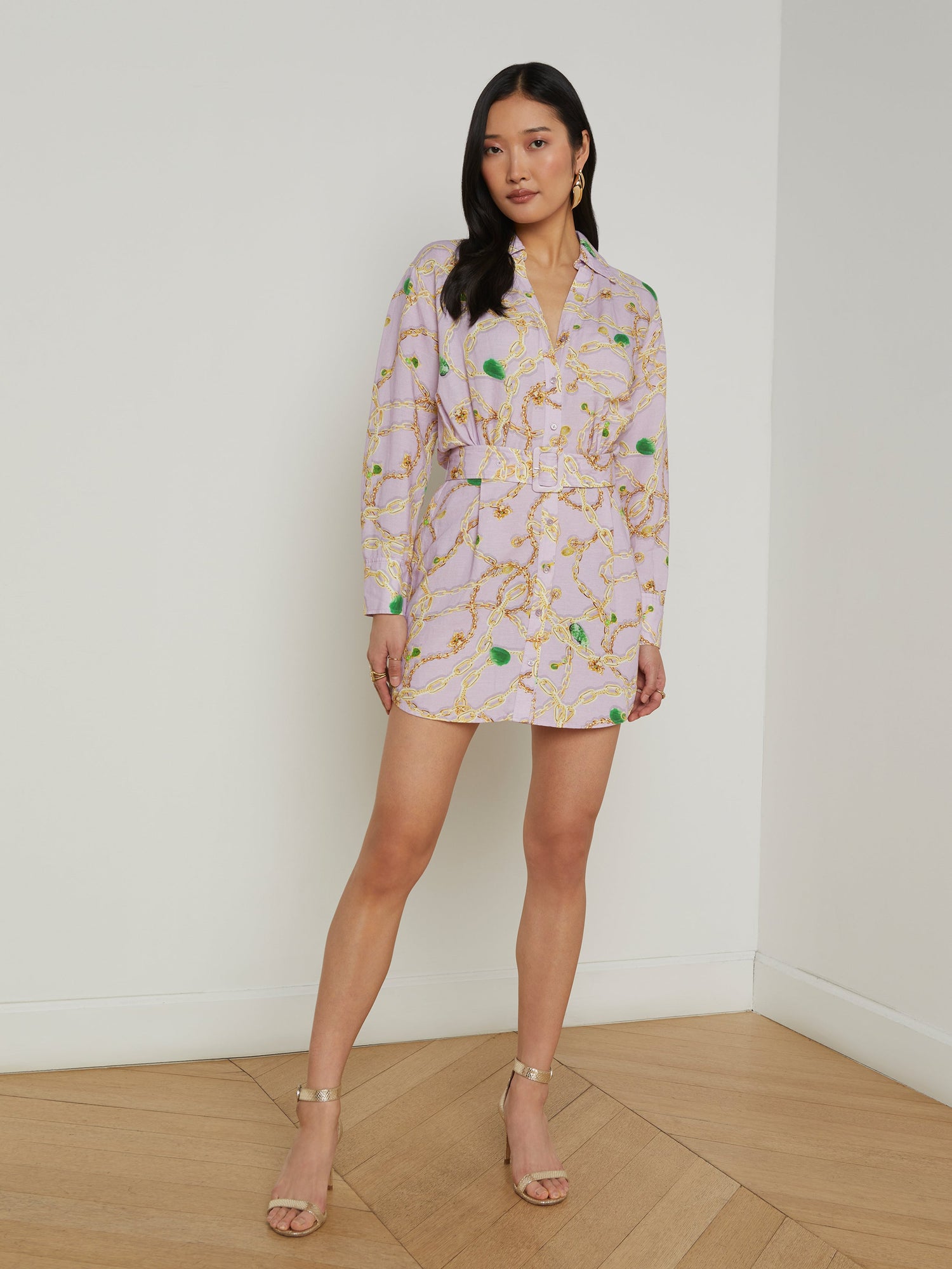 Demie Linen-Blend Shirt Dress Sultre Boutique Demie Linen-Blend Shirt Dress Sultre Boutique