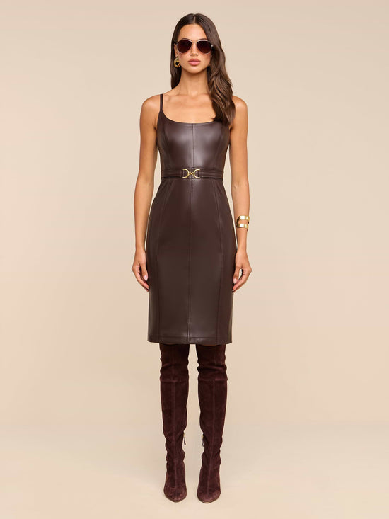 Halia Buckle Midi Dress