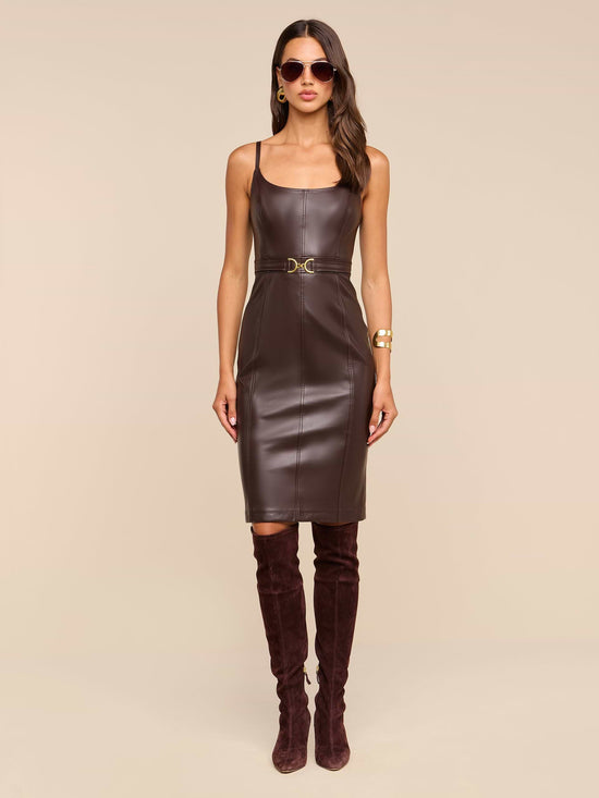 Halia Buckle Midi Dress
