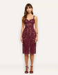 Jennifer Lace Midi Dress - Deep Port (PRE-SALE)