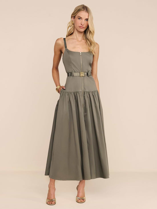 Rima Maxi Dress - Smokey Olive Smol