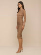 Adriana Ruched Midi Dress
