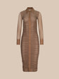 Adriana Ruched Midi Dress