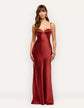 Sayla Silk Gown - Carmine (PRE-SALE)