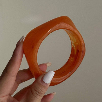 Acrylic Resin Bangle Bracelets