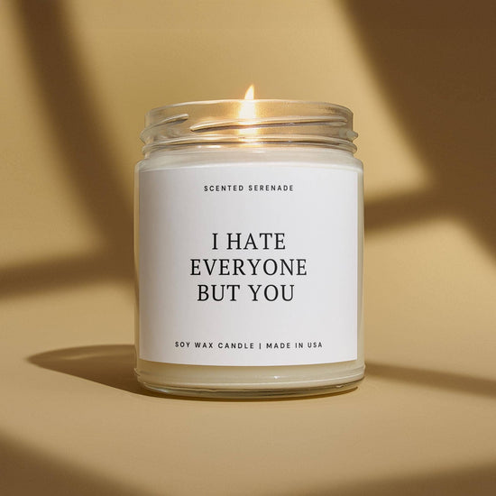 I Hate Everyone But You Candle
