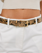 No. 5 - Snake Embossed & Gold Belt